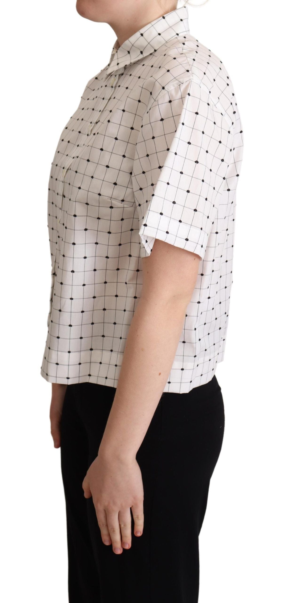 Dolce &amp; Gabbana Schickes Poloshirt mit monochromen Punkten
