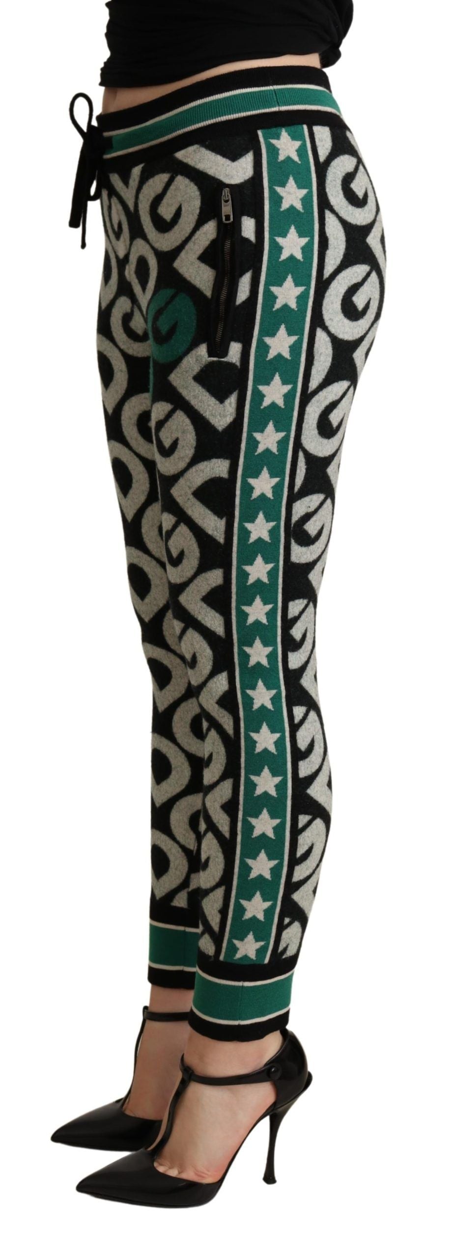 Dolce &amp; Gabbana Jogginghose aus Wollmischung mit Gravur
