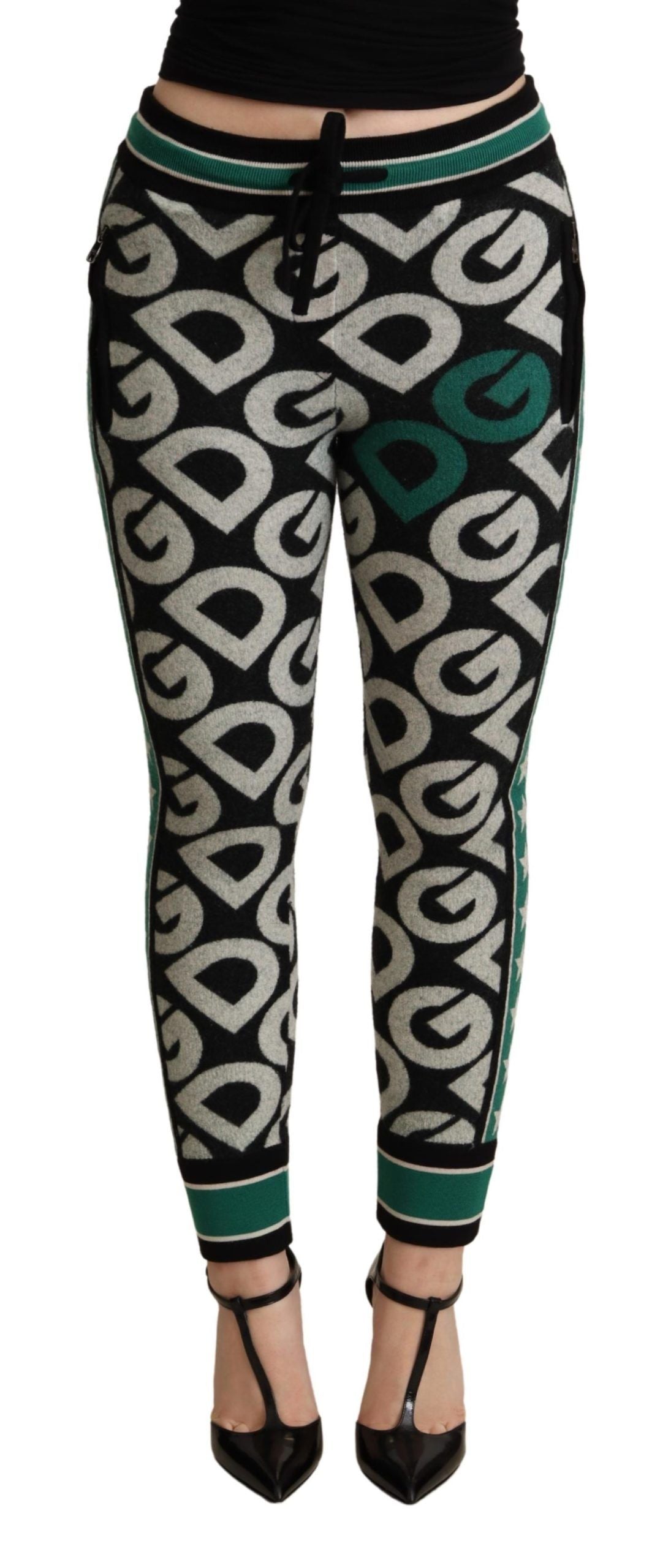 Dolce &amp; Gabbana Jogginghose aus Wollmischung mit Gravur