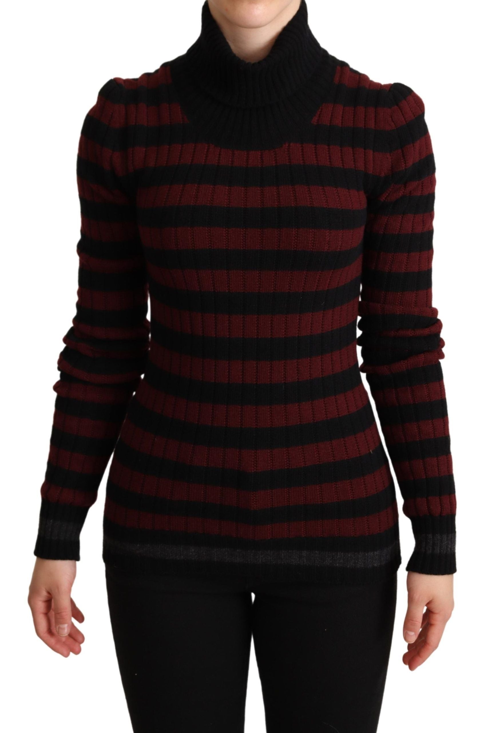 Dolce &amp; Gabbana Schicker gestreifter Pullover aus Wolle und Kaschmir