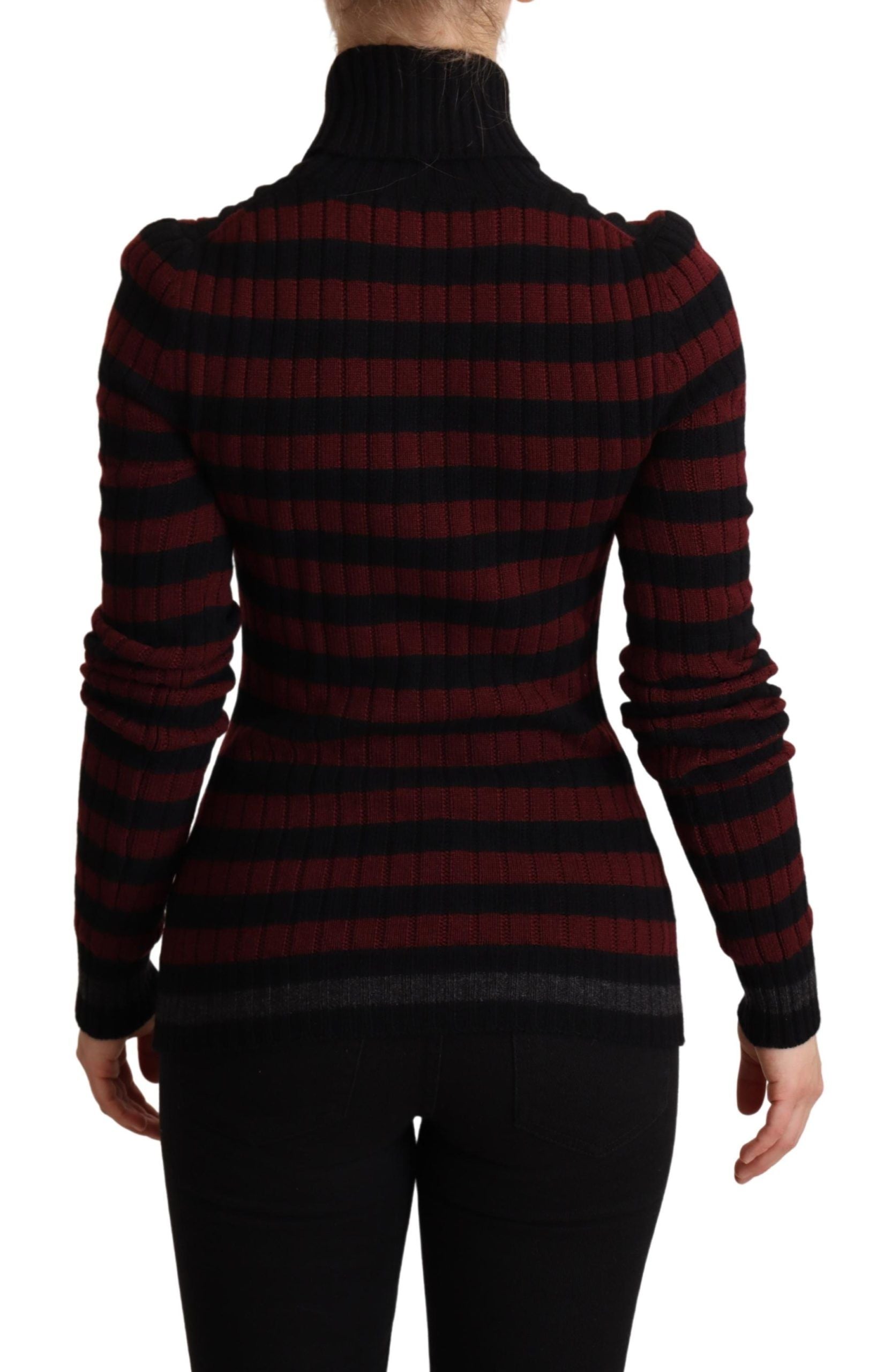 Dolce &amp; Gabbana Schicker gestreifter Pullover aus Wolle und Kaschmir