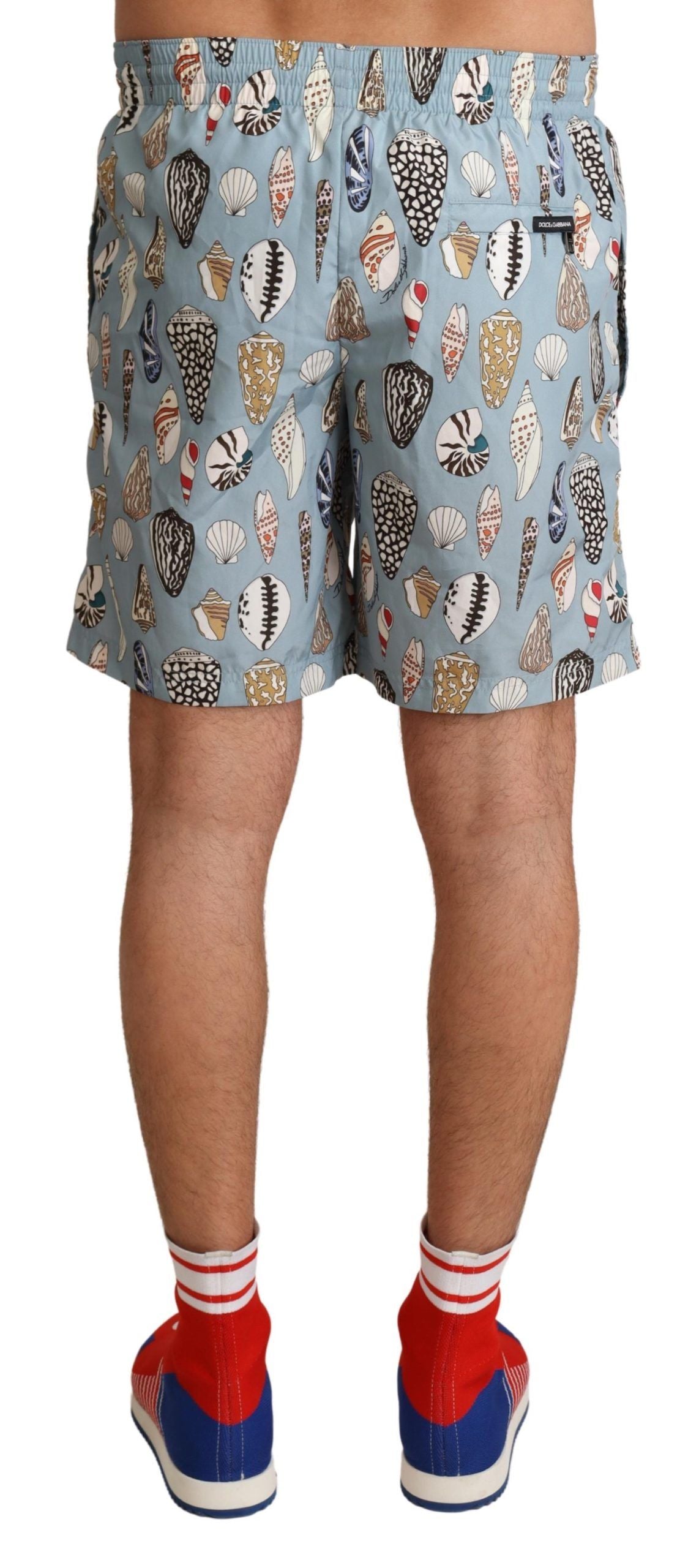 Dolce &amp; Gabbana - Șort de baie elegant cu imprimeu de scoici