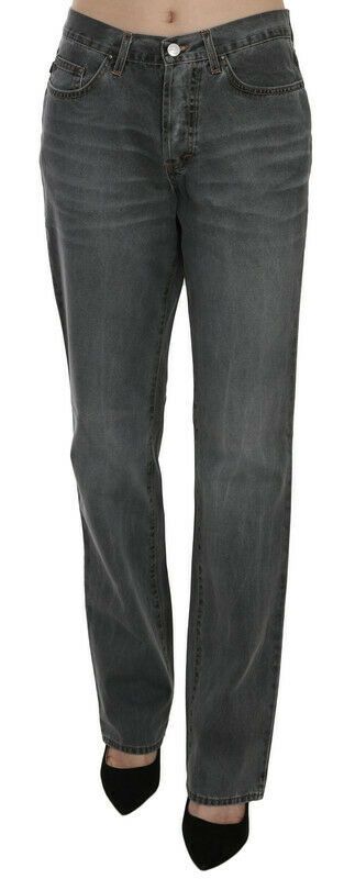 Just Cavalli Schicke Jeans mit geradem Bein und mittlerer Taille in Grau