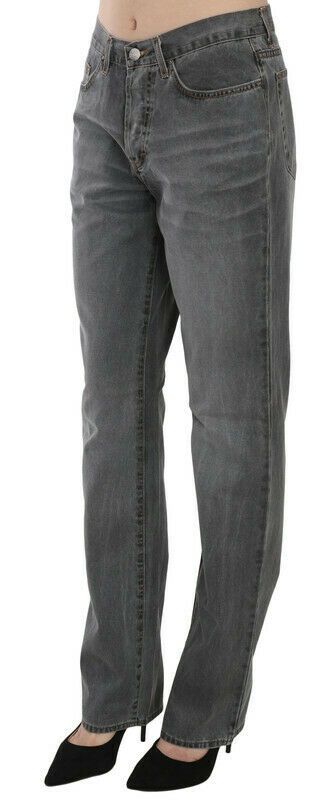 Just Cavalli Schicke Jeans mit geradem Bein und mittlerer Taille in Grau