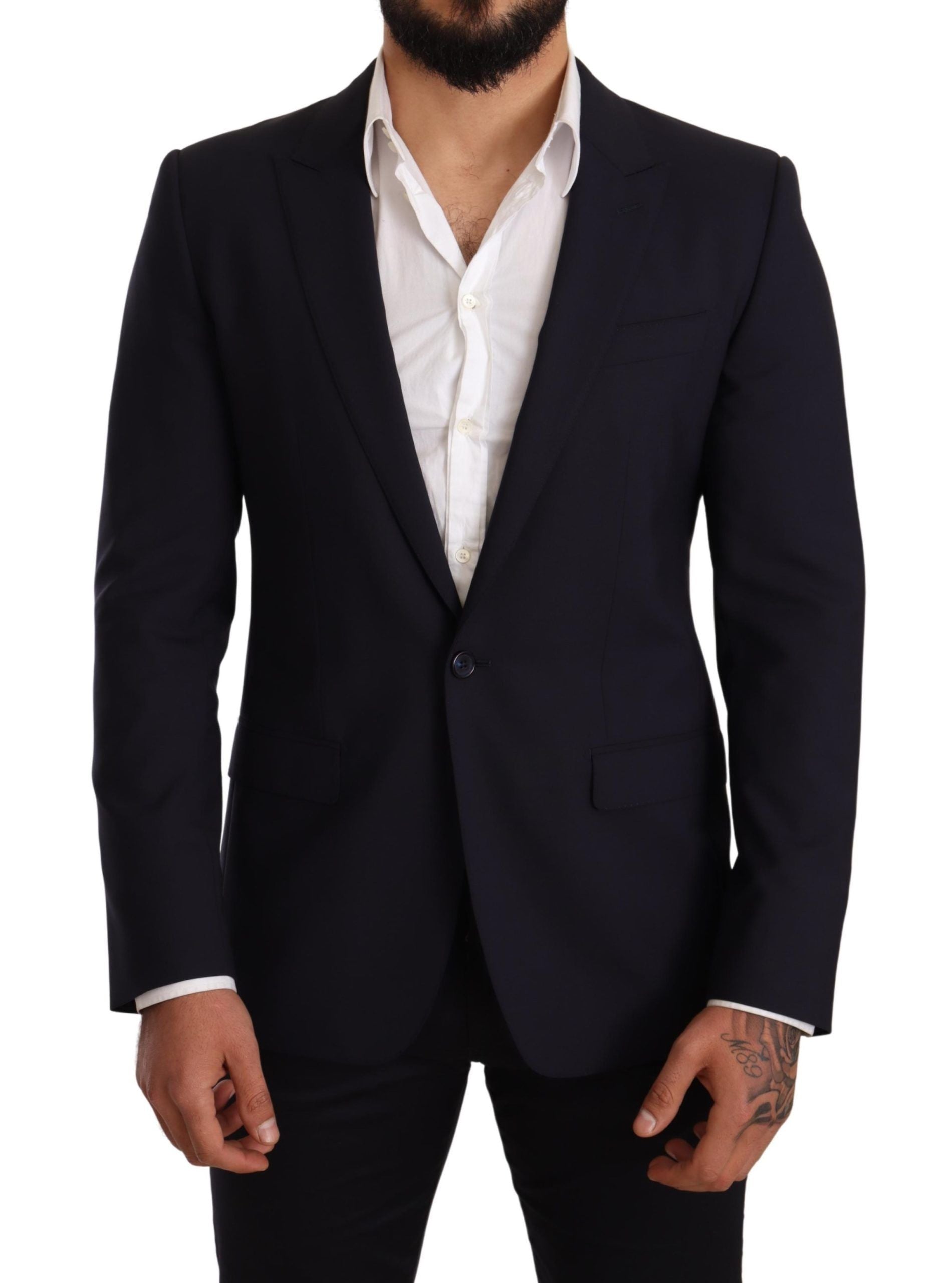 Dolce &amp; Gabbana Eleganter Marineblauer Martini-Blazer von Renens Tailors