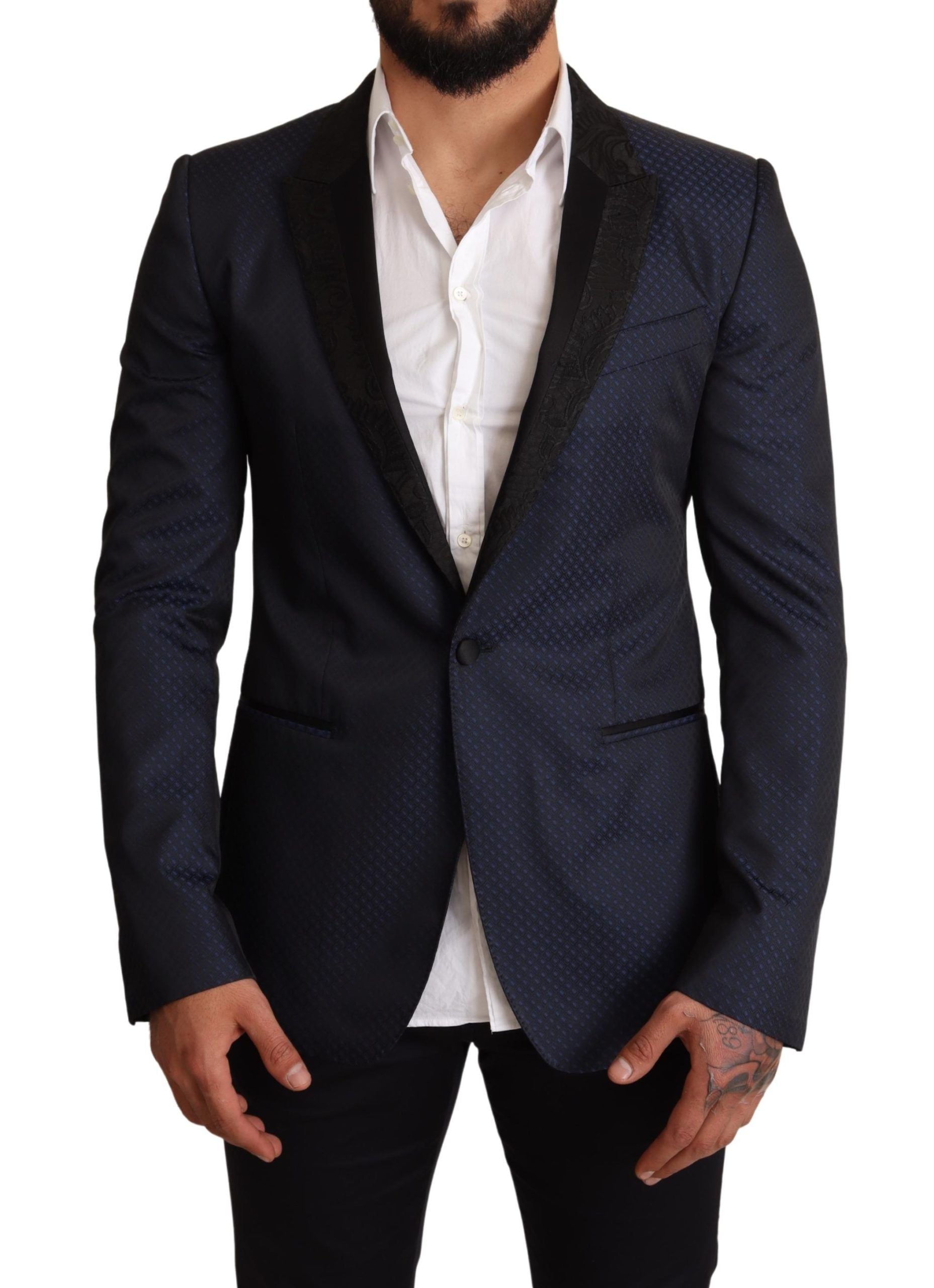 Dolce &amp; Gabbana Eleganter blauer Martini-Blazer im Slim Fit