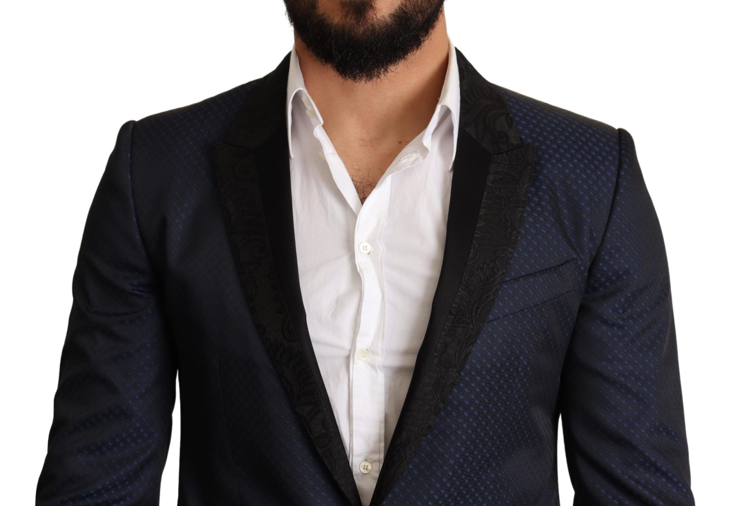 Dolce &amp; Gabbana Eleganter blauer Martini-Blazer im Slim Fit