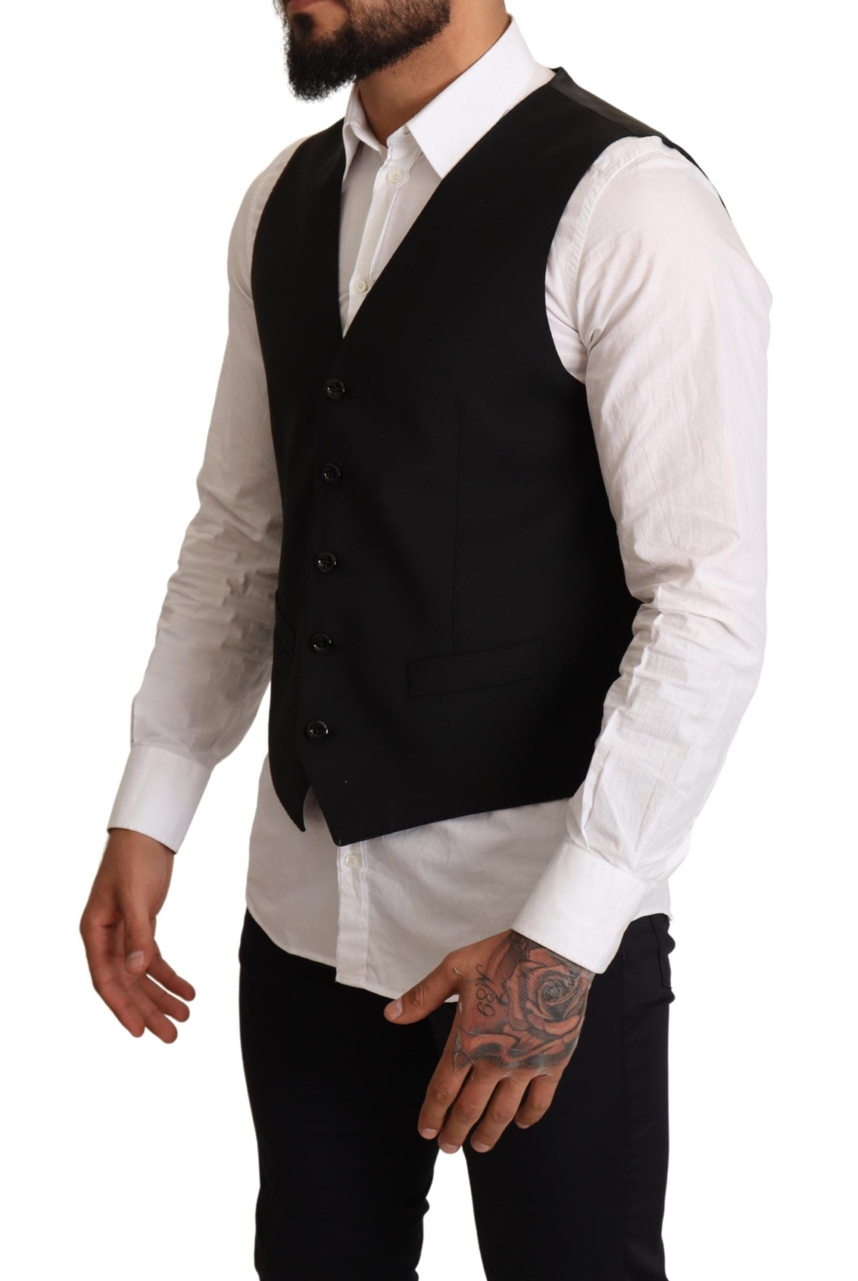 Vestă elegantă neagră Dolce &amp; Gabbana