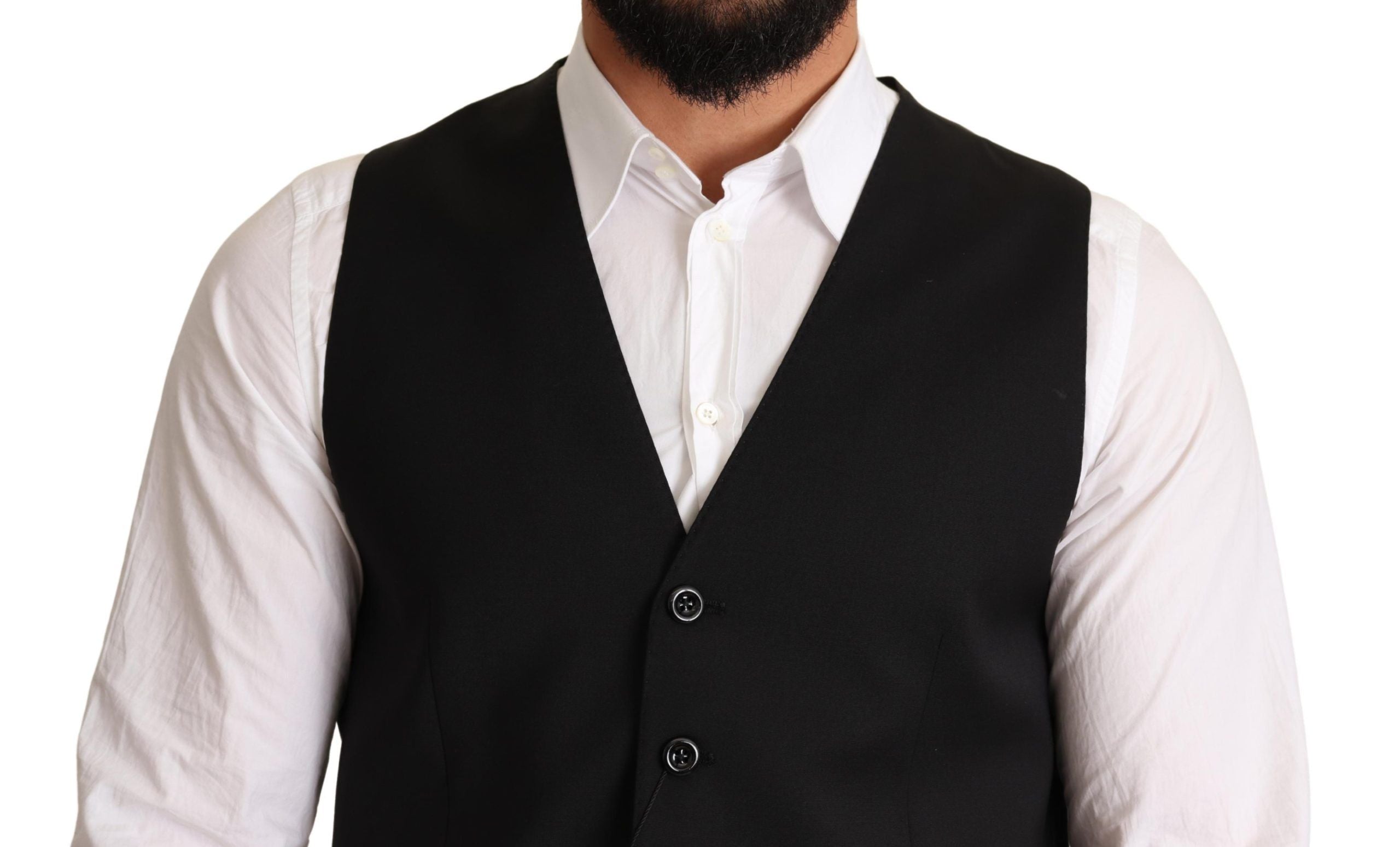 Vestă elegantă neagră Dolce &amp; Gabbana