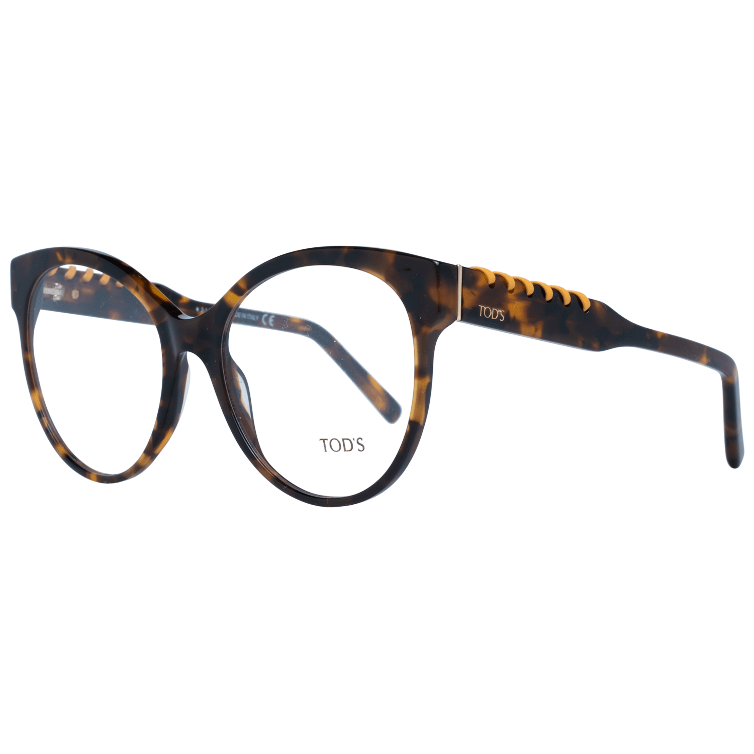 Ochelari de soare Tod's Chic maro rotunzi cu rame lungi pentru femei