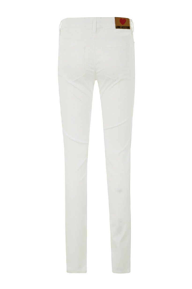 Love Moschino Weiße Baumwolljeans für Damen