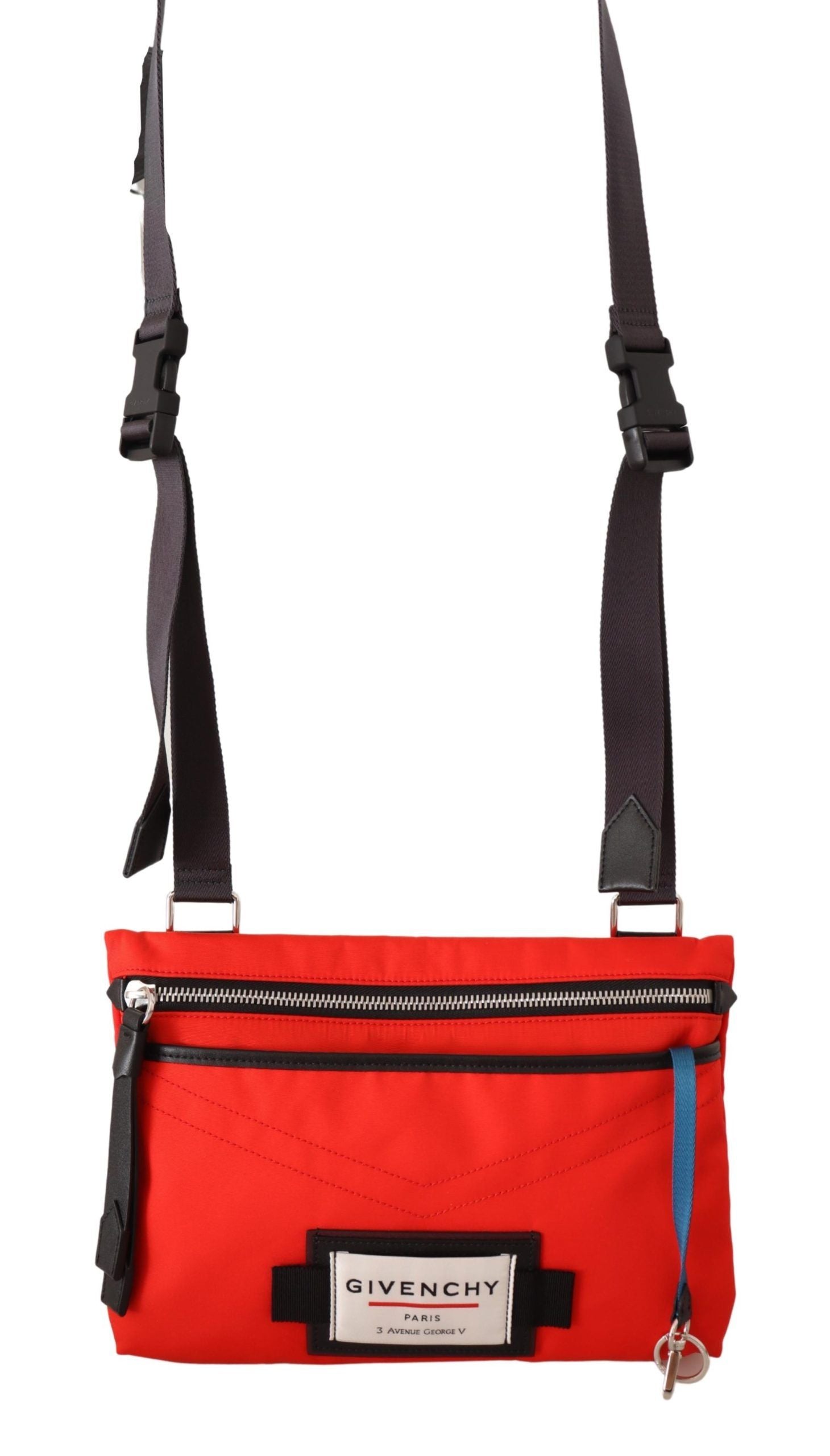 Givenchy Chic – Rote und schwarze Downtown-Umhängetasche