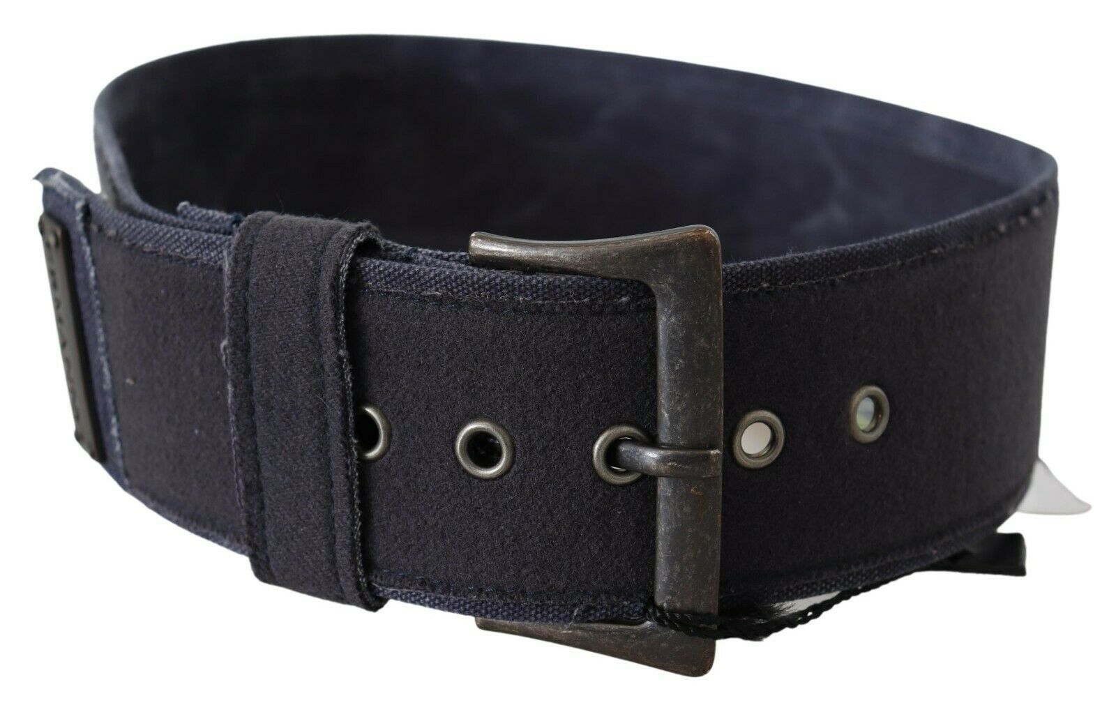 Ermanno Scervino Eleganter Taillengürtel aus marineblauem Leder