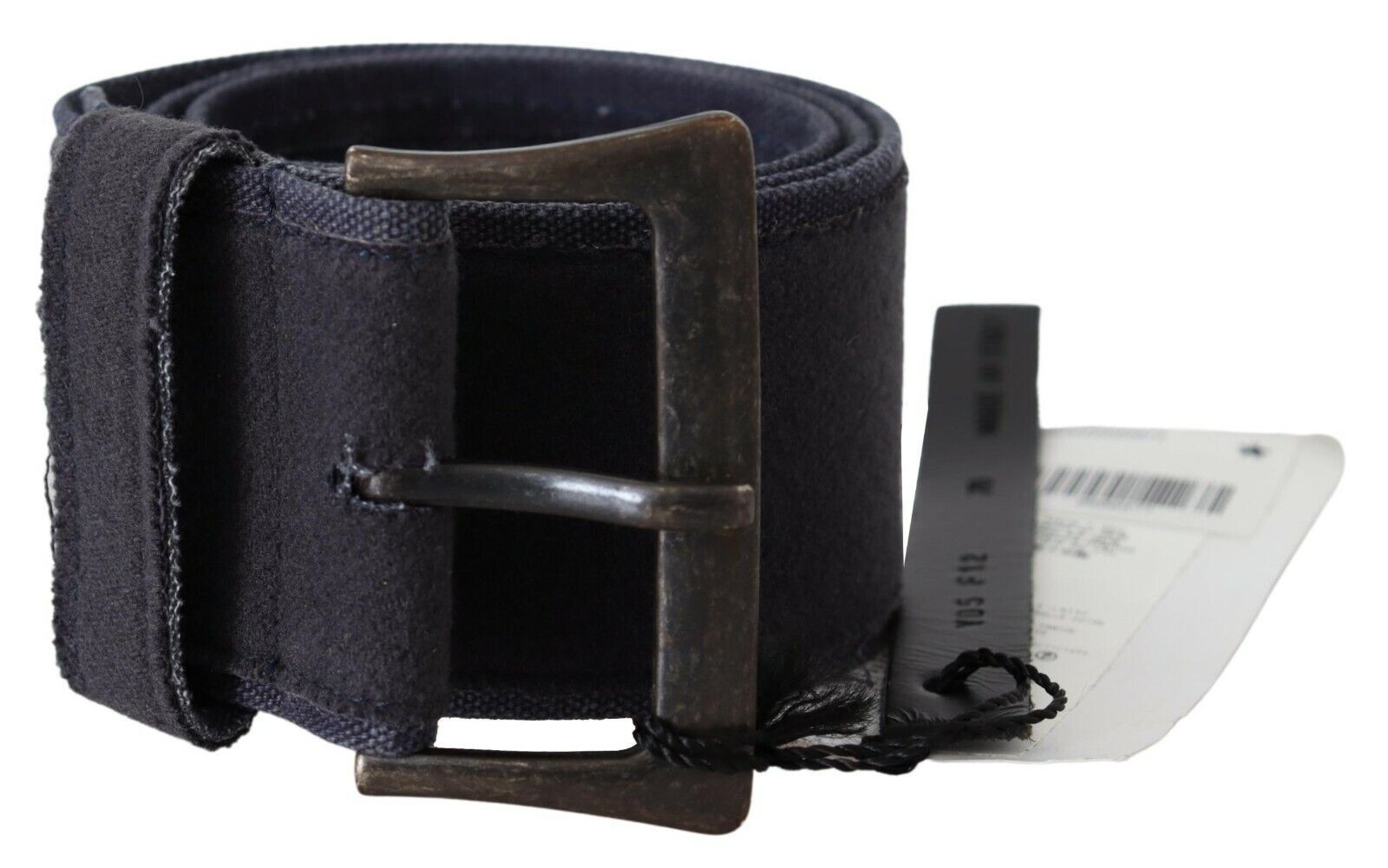 Ermanno Scervino Eleganter Taillengürtel aus marineblauem Leder