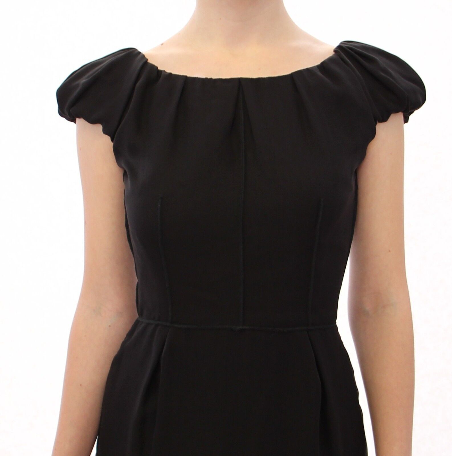 Dolce &amp; Gabbana Elegantes kurzärmeliges Abendkleid aus Seide