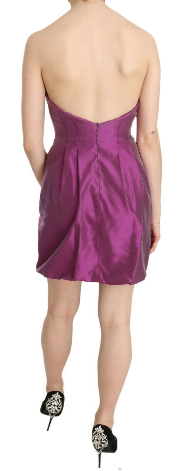 Ermanno Scervino Elegantes rosa Neckholder-Minikleid