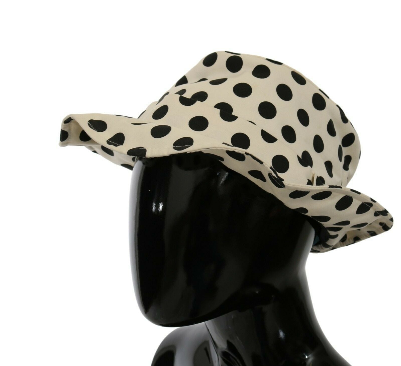Pălărie Trilby Dolce &amp; Gabbana Chic Neagră cu Buline