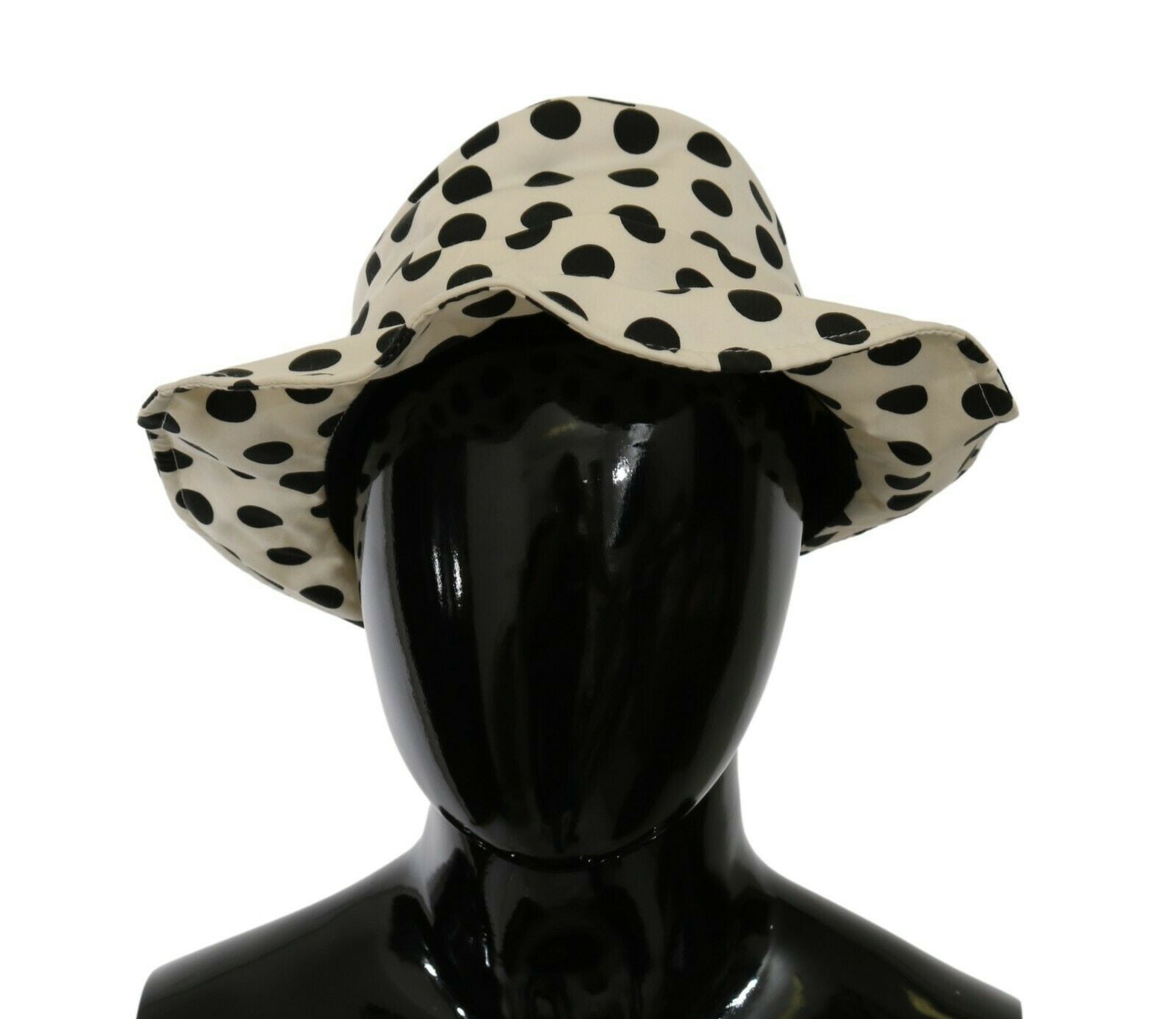 Pălărie Trilby Dolce &amp; Gabbana Chic Neagră cu Buline