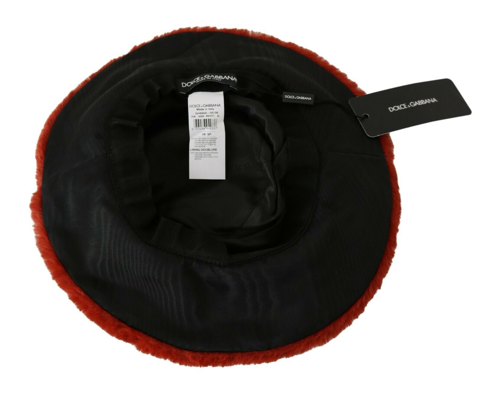 Șapcă Dolce &amp; Gabbana Elegant Red Bucket cu Detalii Logo