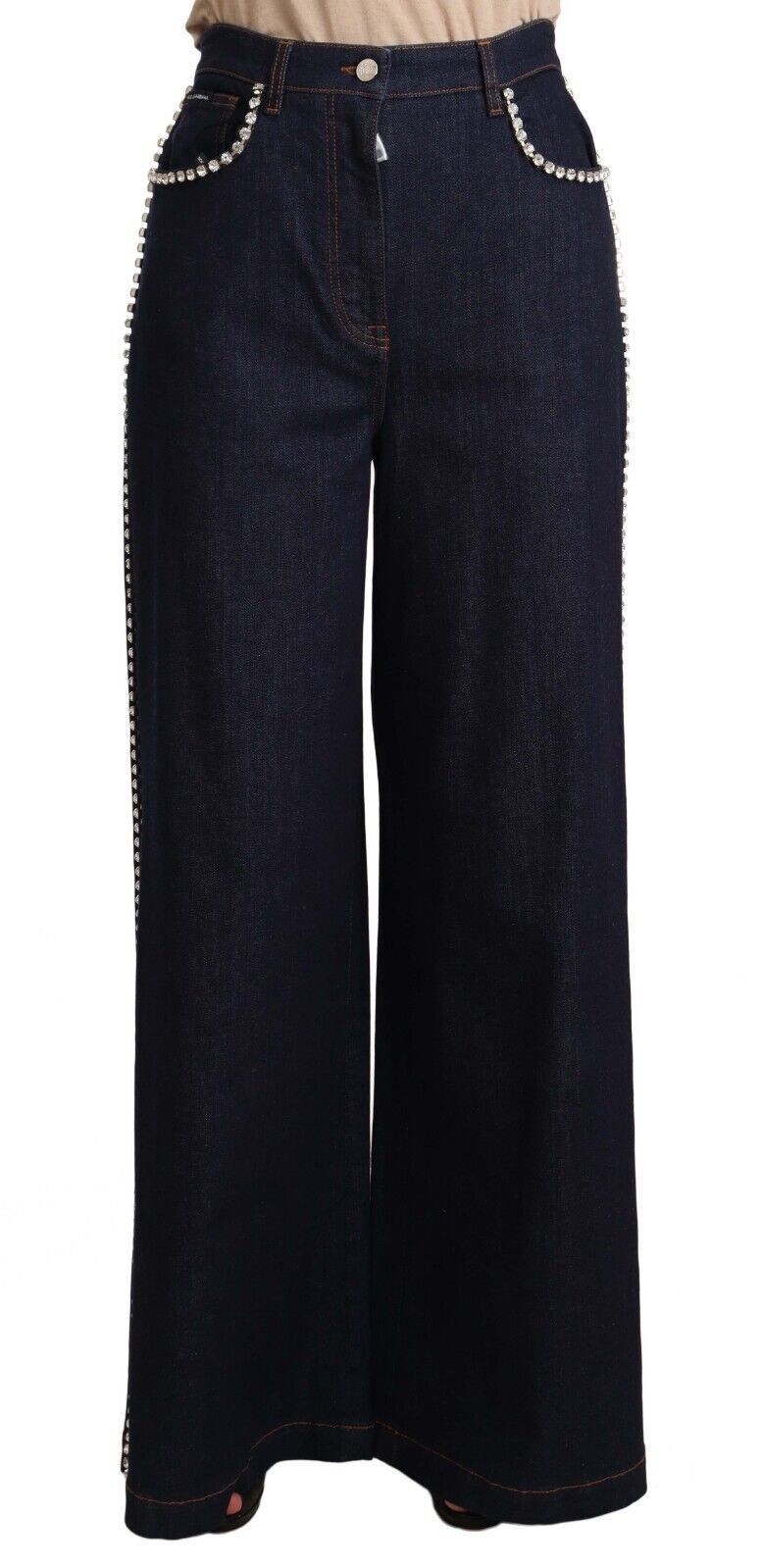 Dolce &amp; Gabbana Elegante dunkelblaue Flare-Jeans