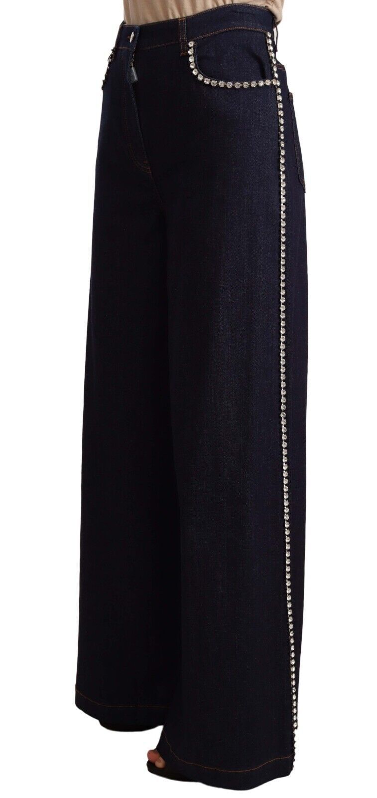 Dolce &amp; Gabbana Elegante dunkelblaue Flare-Jeans