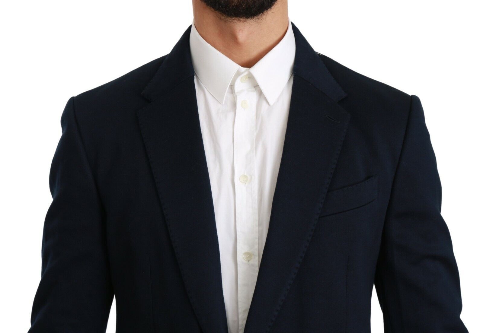 Dolce &amp; Gabbana Eleganter Slim Fit Dunkelblauer Herrenblazer