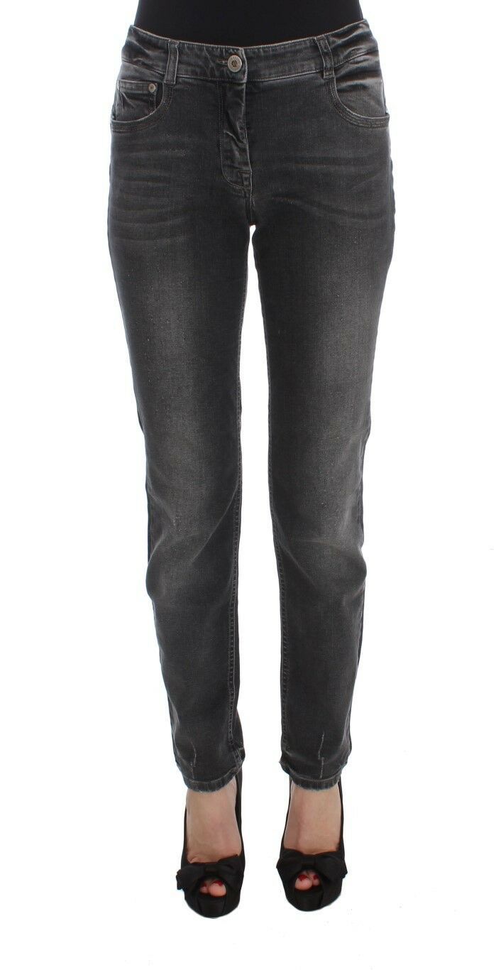 Ermanno Scervino Elegante graue Jeans mit normaler Passform