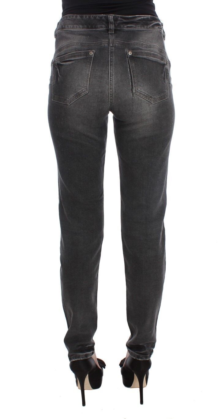 Ermanno Scervino Elegante graue Jeans mit normaler Passform