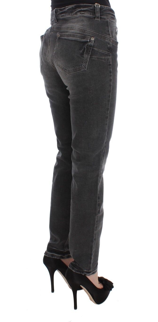 Ermanno Scervino Elegante graue Jeans mit normaler Passform