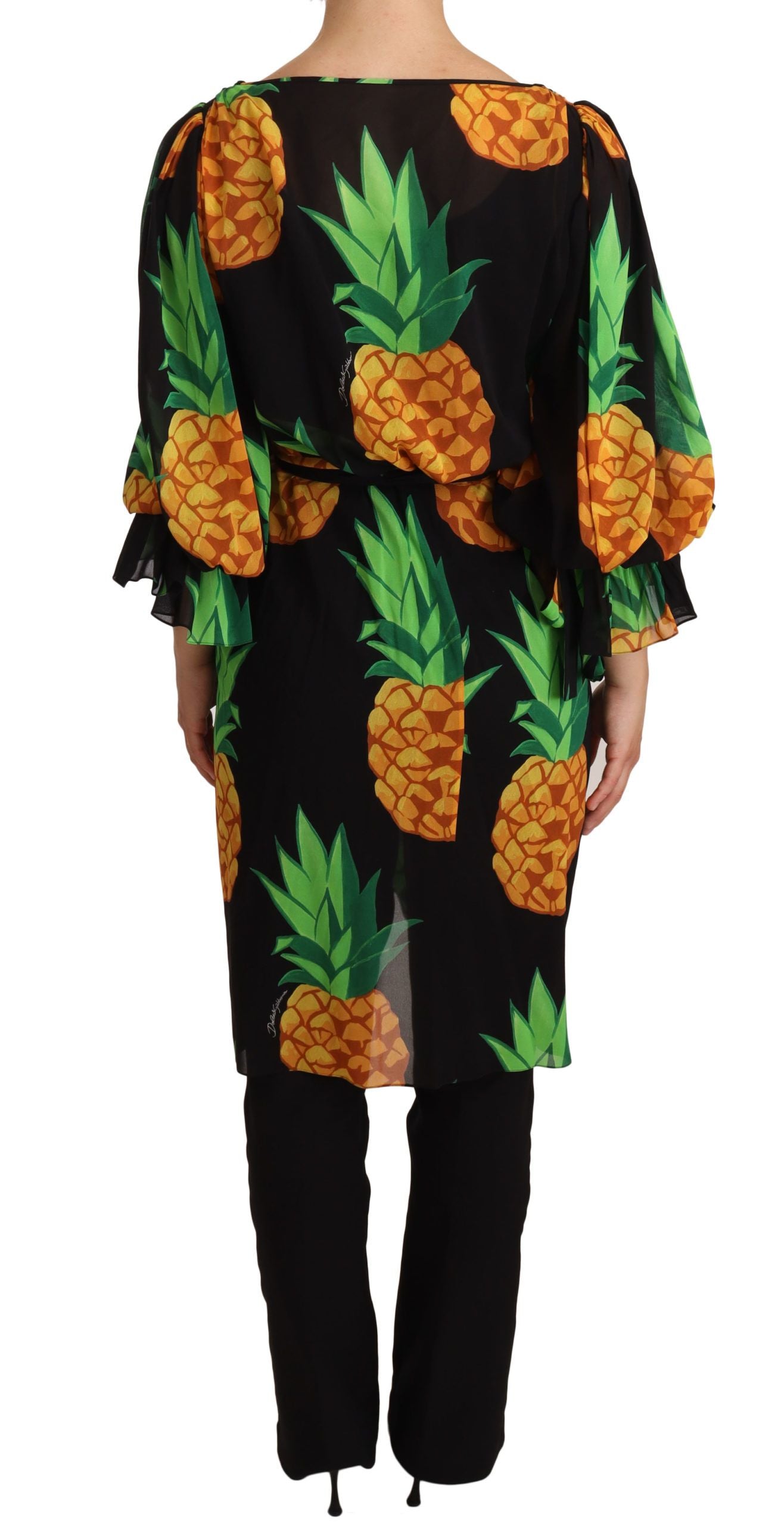 Rochie Dolce &amp; Gabbana cu imprimeu vibrant de ananas