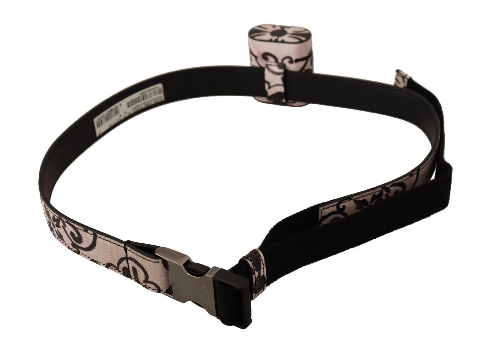 Husă Dolce &amp; Gabbana Chic Monochrome din piele pentru Airpods