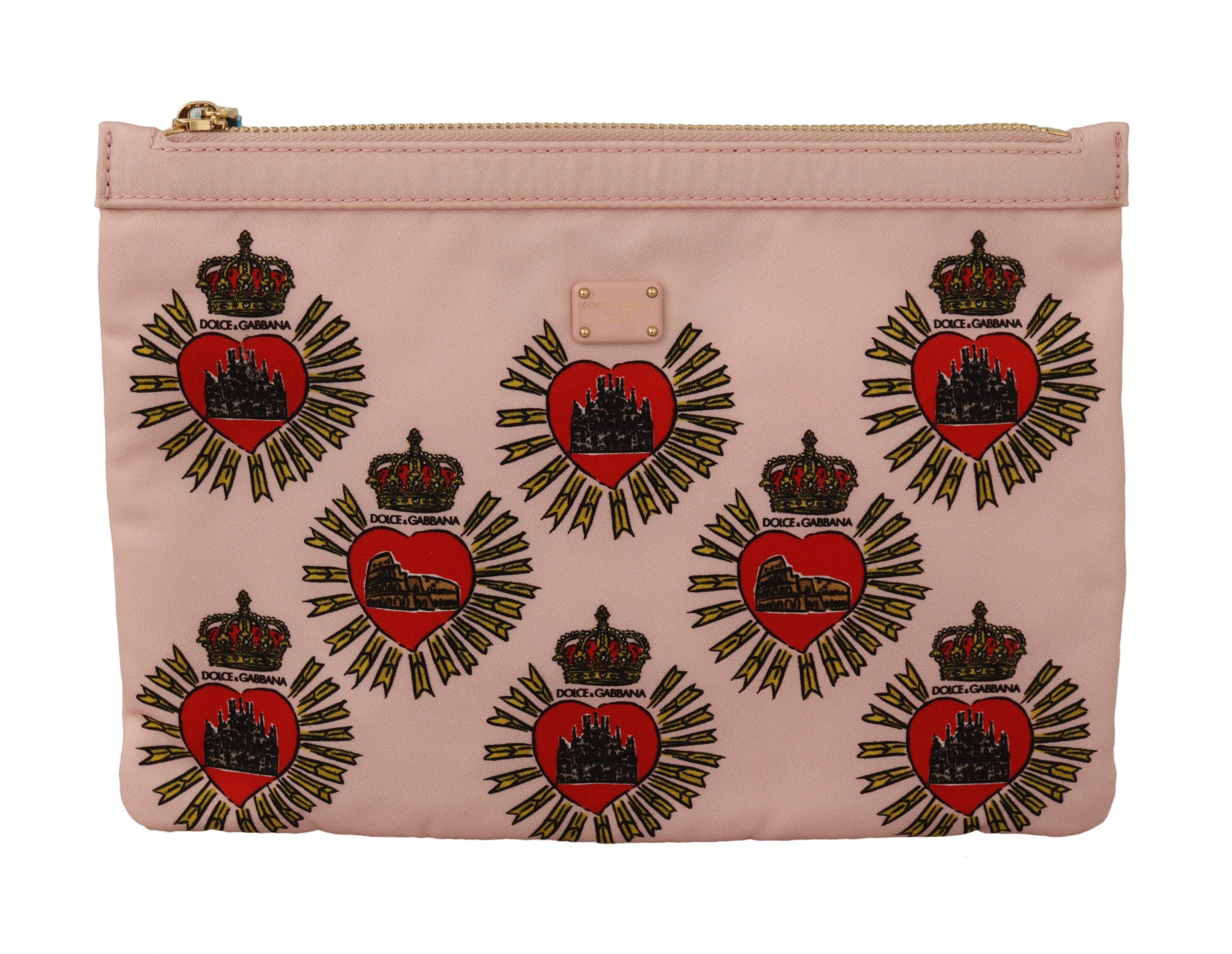 Portofel elegant cu inimă roz Dolce &amp; Gabbana