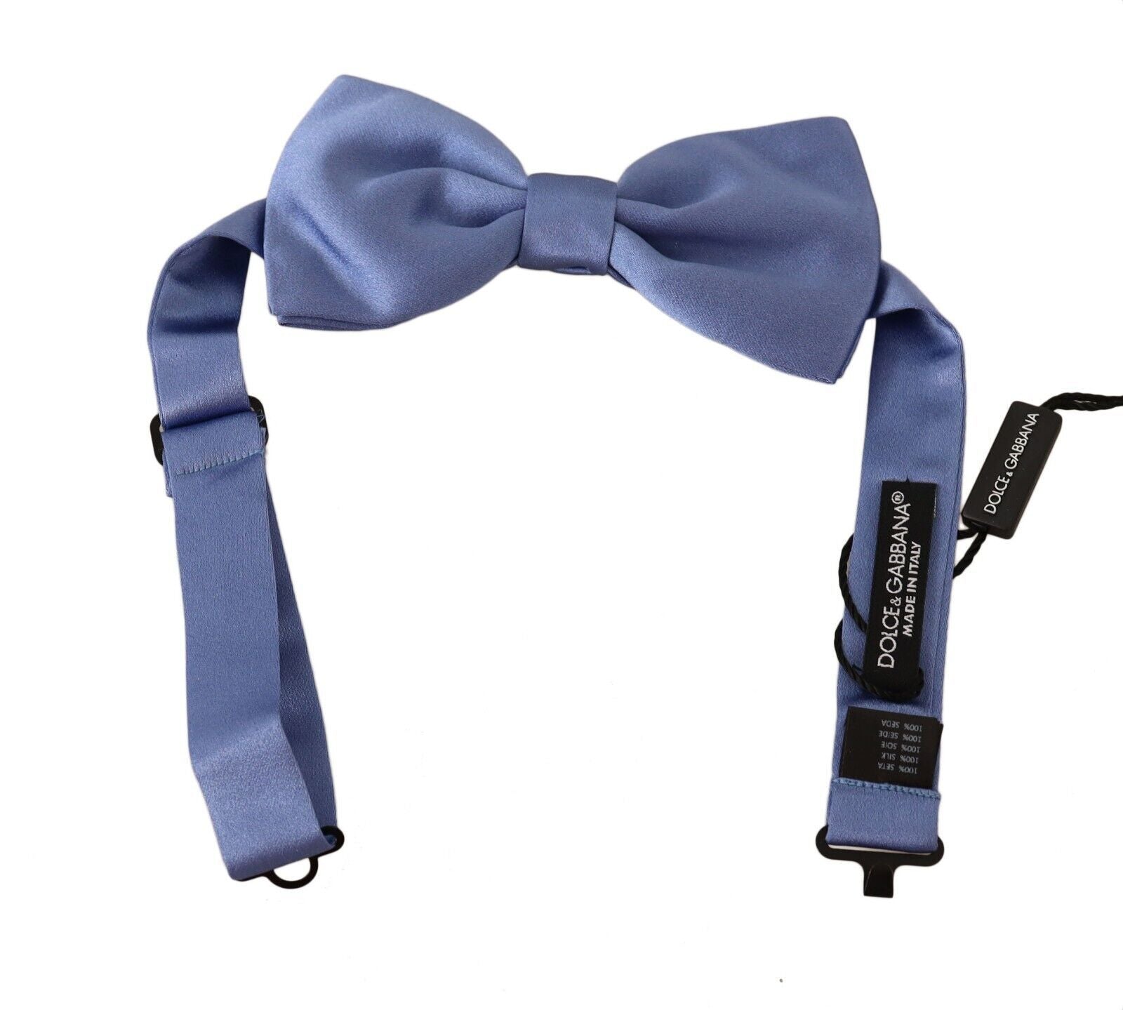 Papion elegant din mătase violet Dolce &amp; Gabbana