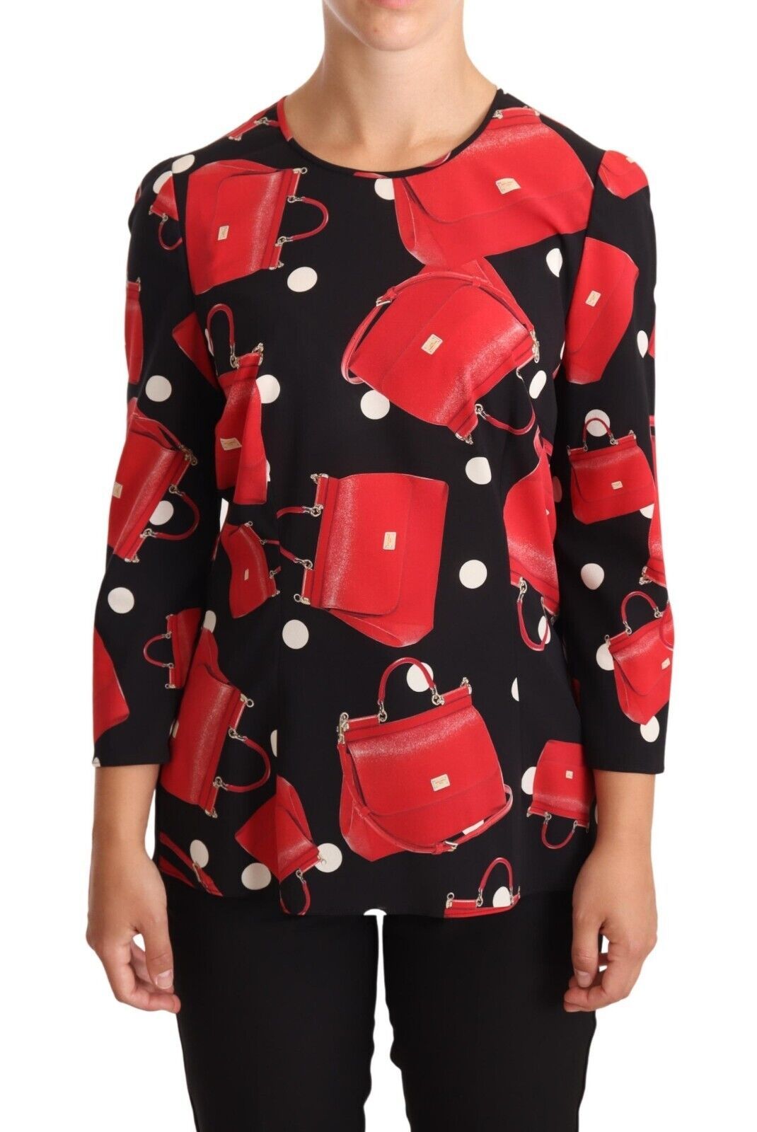 Dolce &amp; Gabbana – Elegante Bluse mit Sicily-Bag-Print