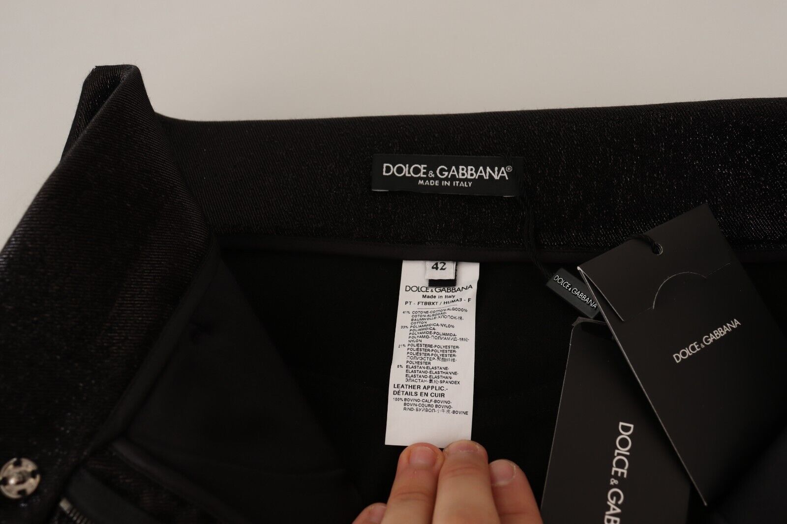 Dolce &amp; Gabbana – Elegante Slim Fit-Shorts mit Schimmereffekt