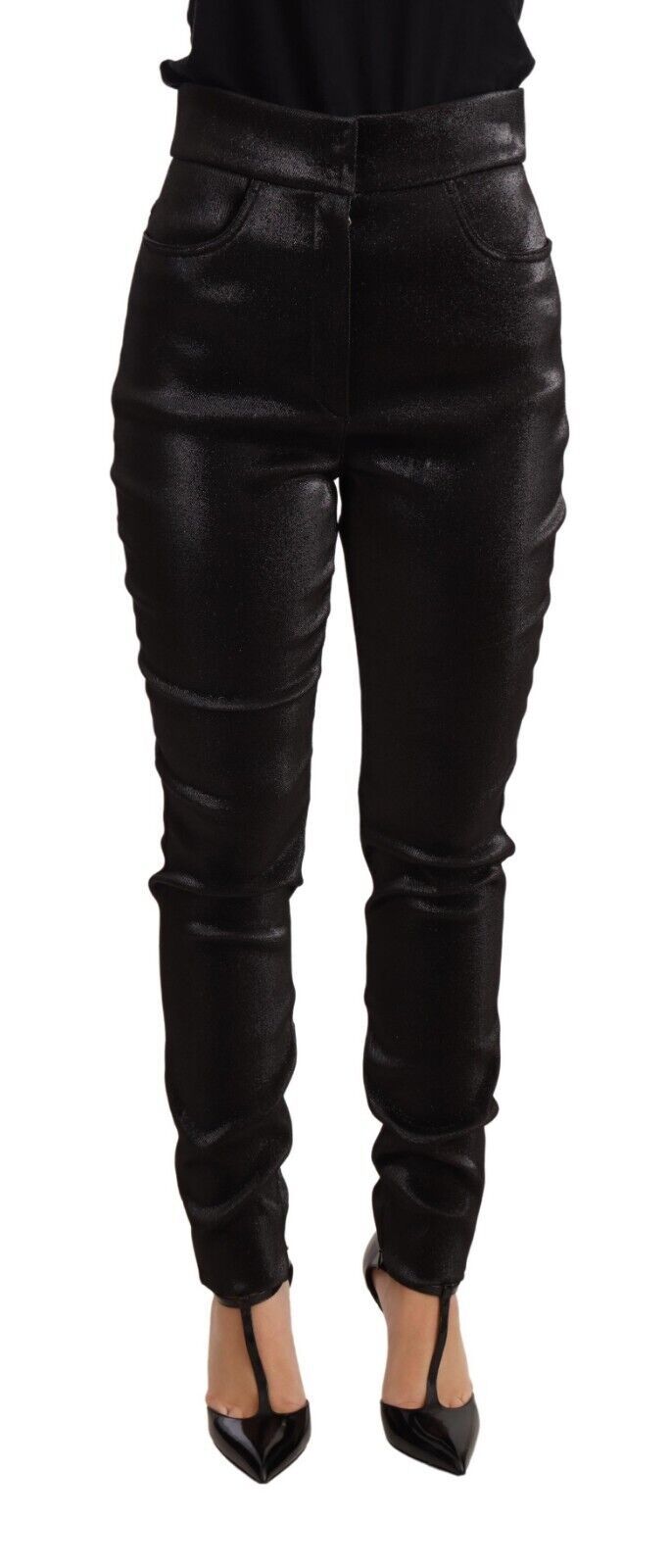 Dolce &amp; Gabbana – Elegante Slim Fit-Shorts mit Schimmereffekt