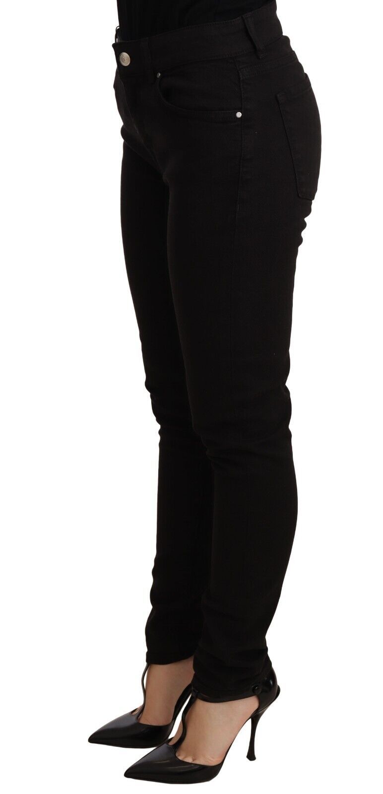 Dolce &amp; Gabbana Elegante Slim-Fit-Skinny-Jeans in Schwarz
