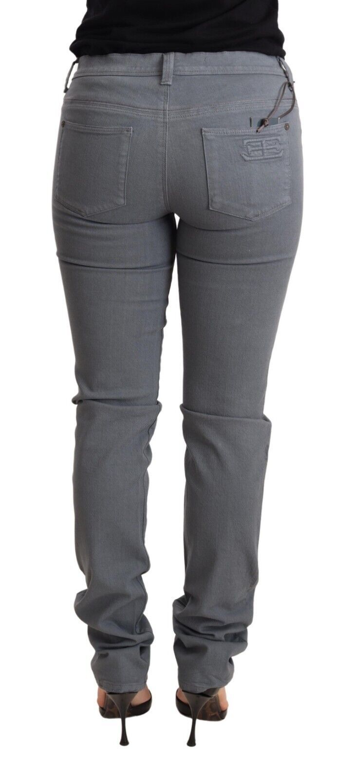 Ermanno Scervino – Elegante, graue Skinny-Jeans mit niedriger Taille