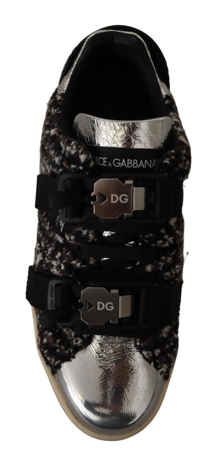 Teniși Dolce &amp; Gabbana Silver Elegance din piele