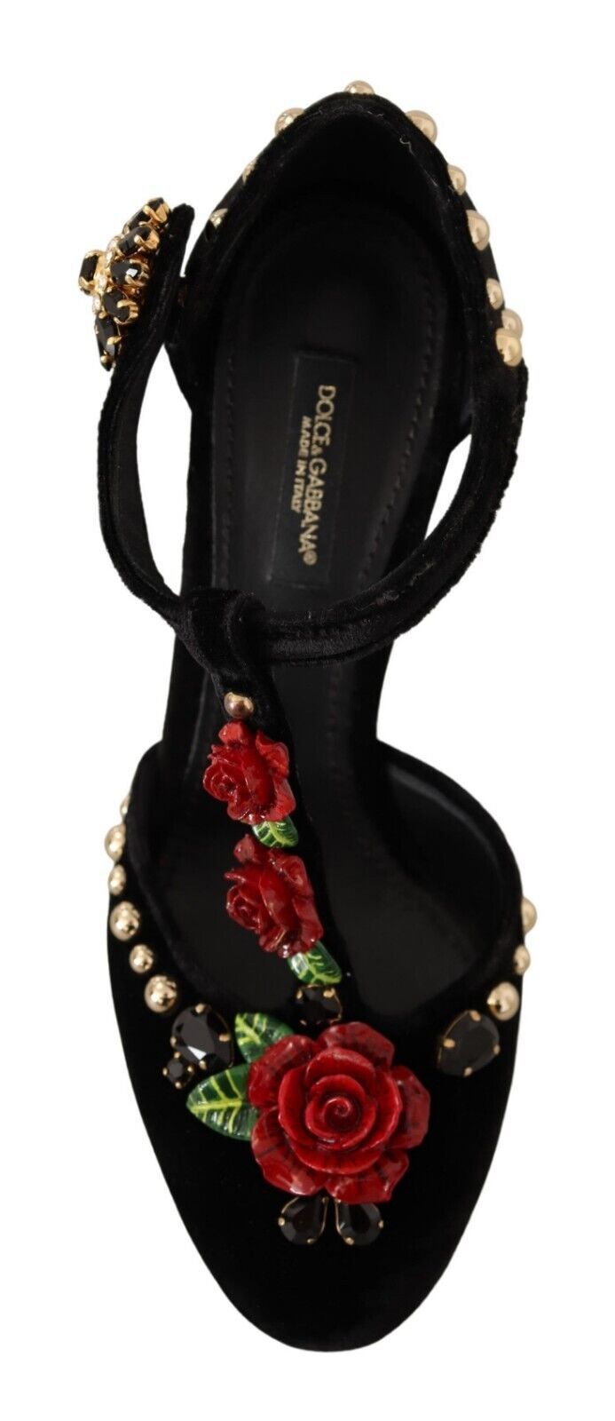 Dolce &amp; Gabbana Elegante Mary Jane Pumps aus Samt mit T-Riemen