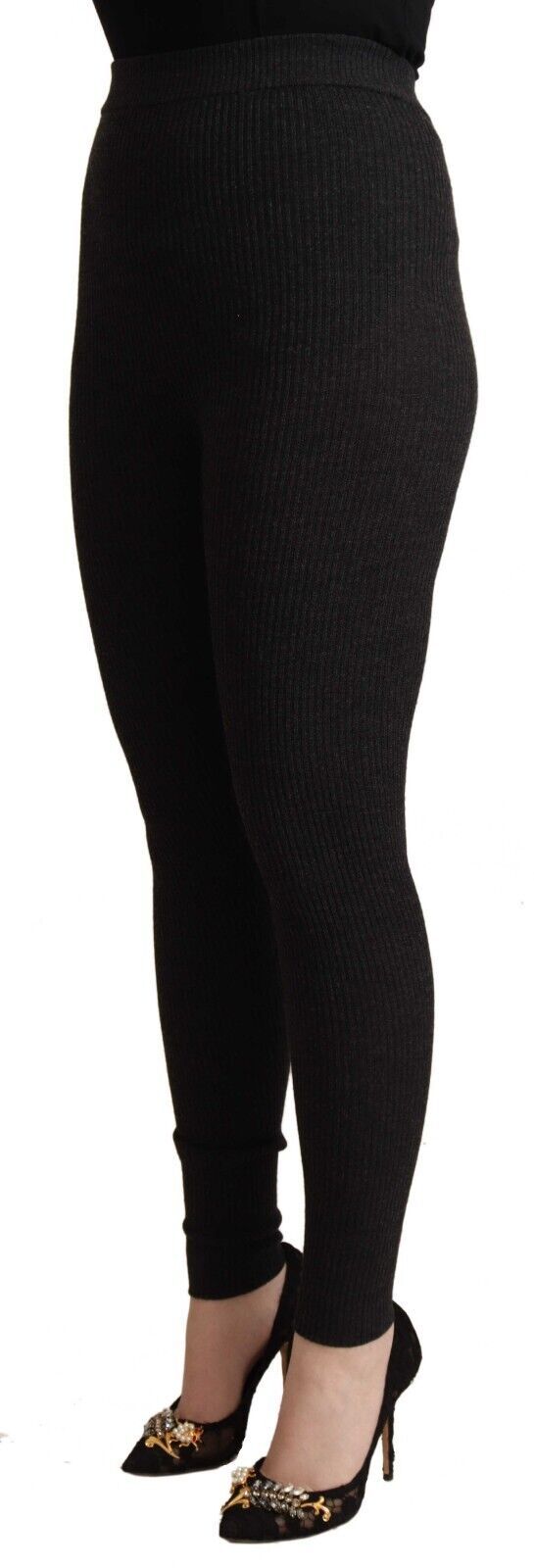 Dolce &amp; Gabbana Elegante Strumpfhose aus Wolle mit hoher Taille