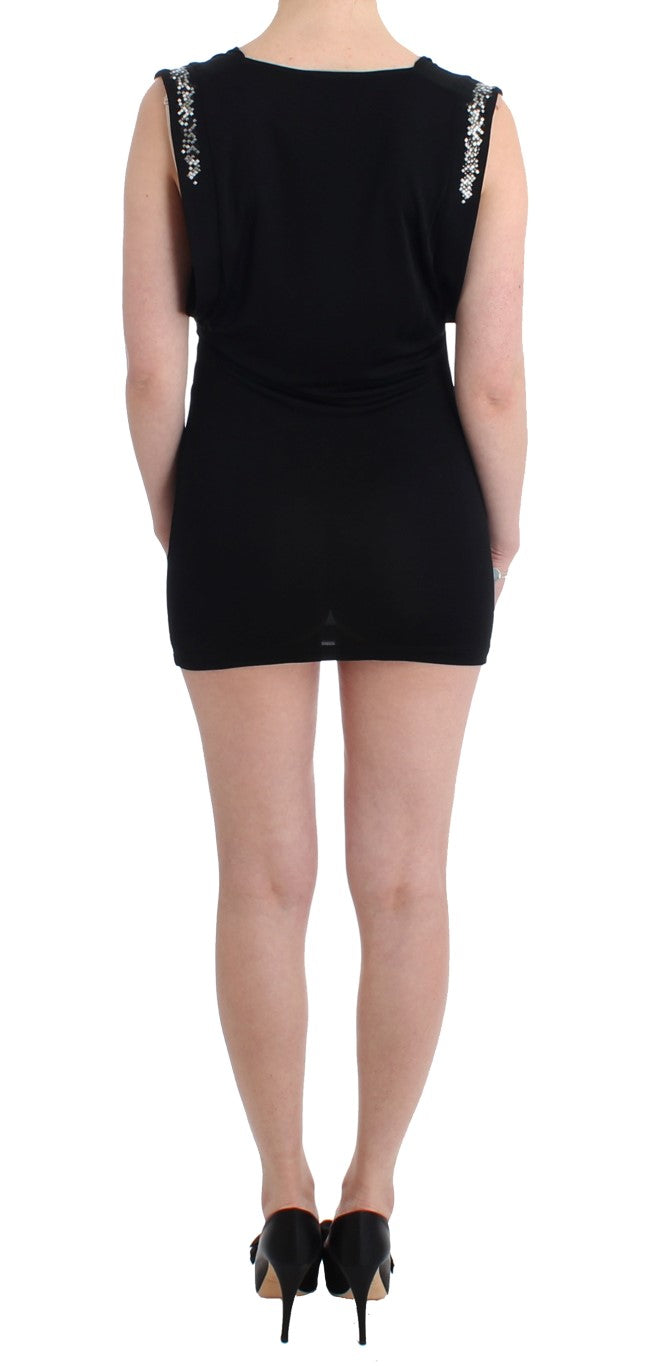Rochie elegantă fără mâneci cu decolteu drapat Roccobarocco