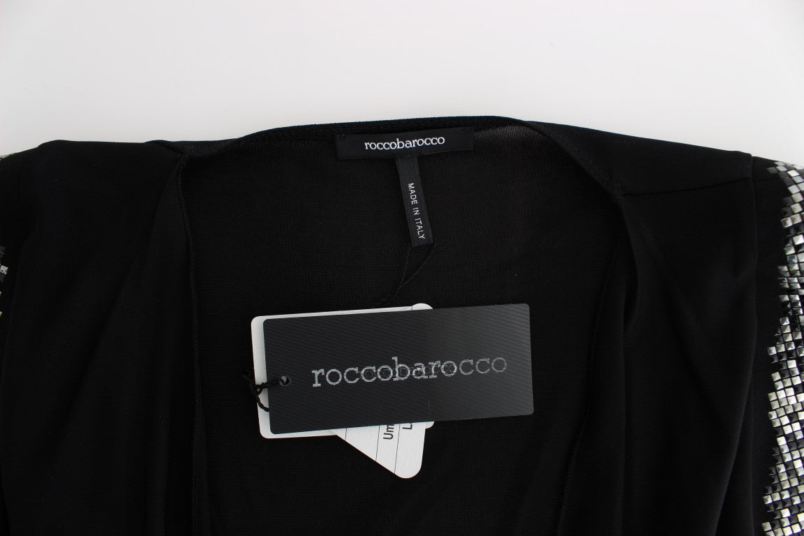 Rochie elegantă fără mâneci cu decolteu drapat Roccobarocco