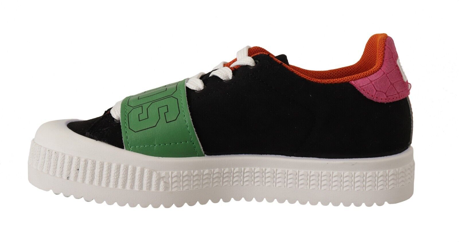 GCDS – Stilvolle, mehrfarbige Low-Top-Sneaker zum Schnüren