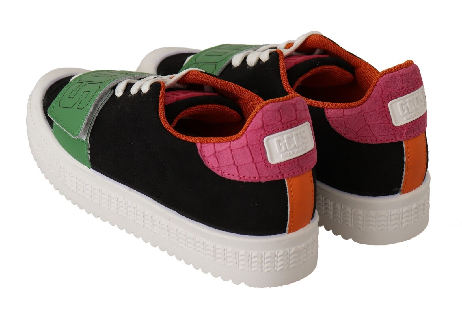 GCDS – Stilvolle, mehrfarbige Low-Top-Sneaker zum Schnüren