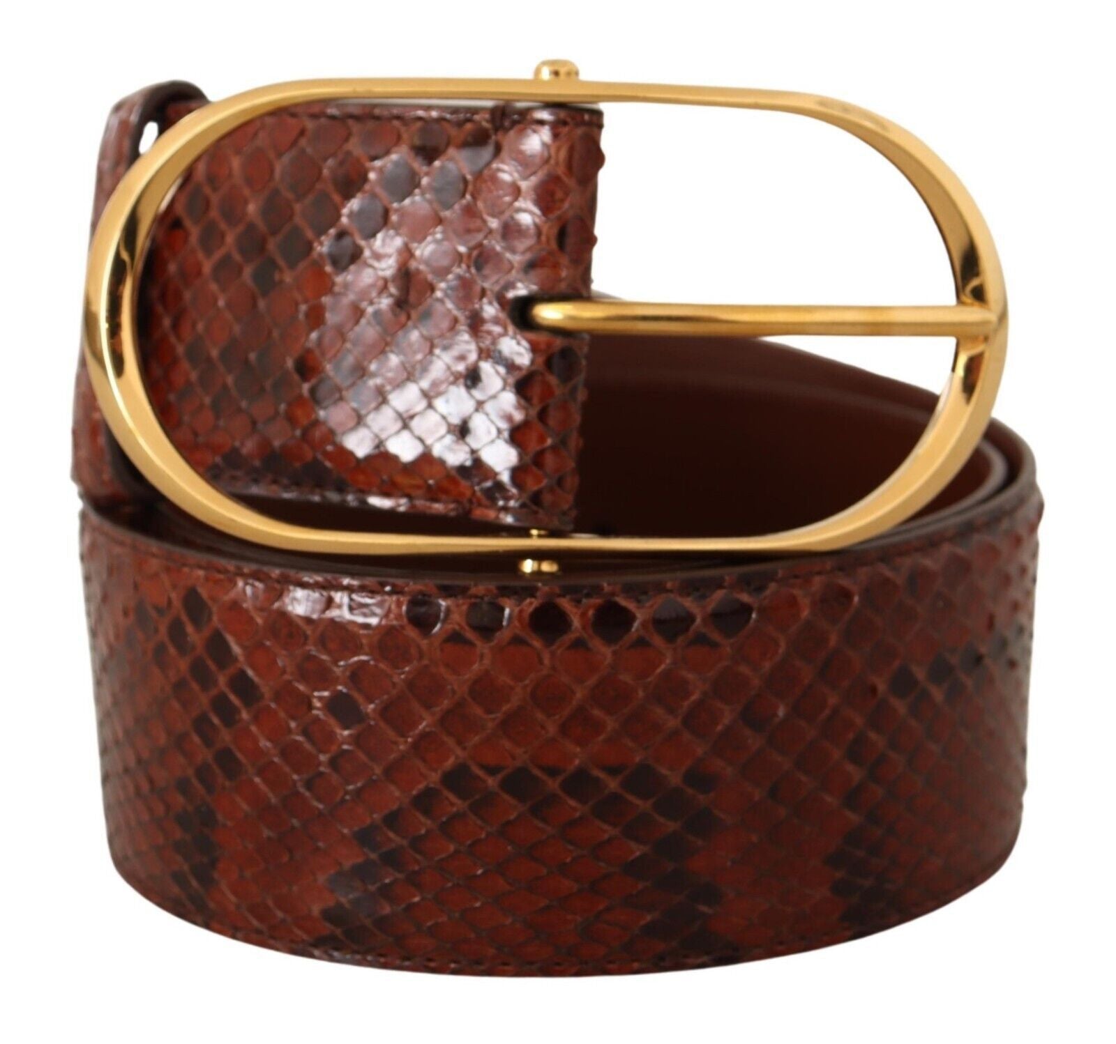 Dolce &amp; Gabbana Eleganter Python-Schlangenledergürtel