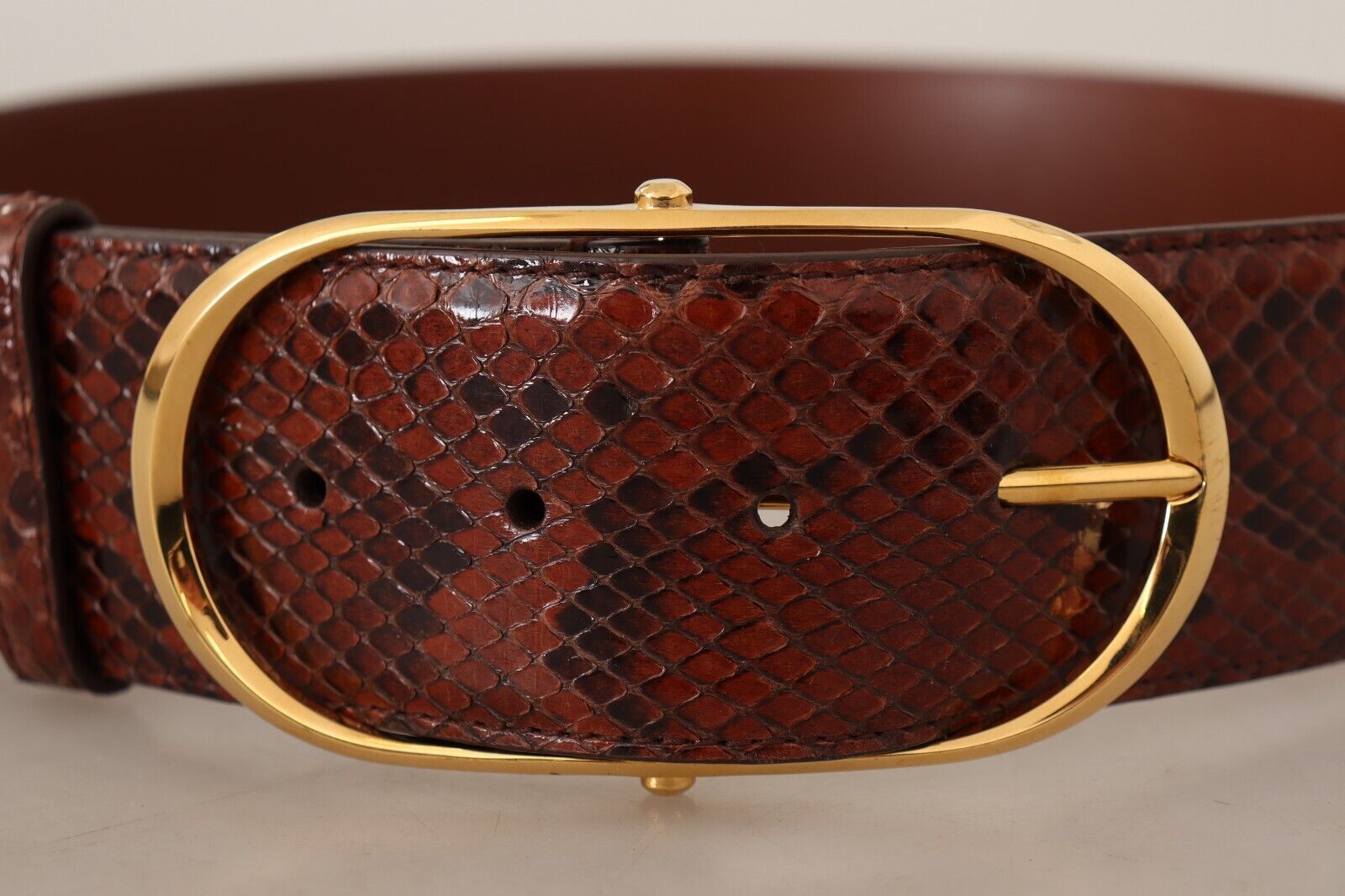 Dolce &amp; Gabbana Eleganter Python-Schlangenledergürtel