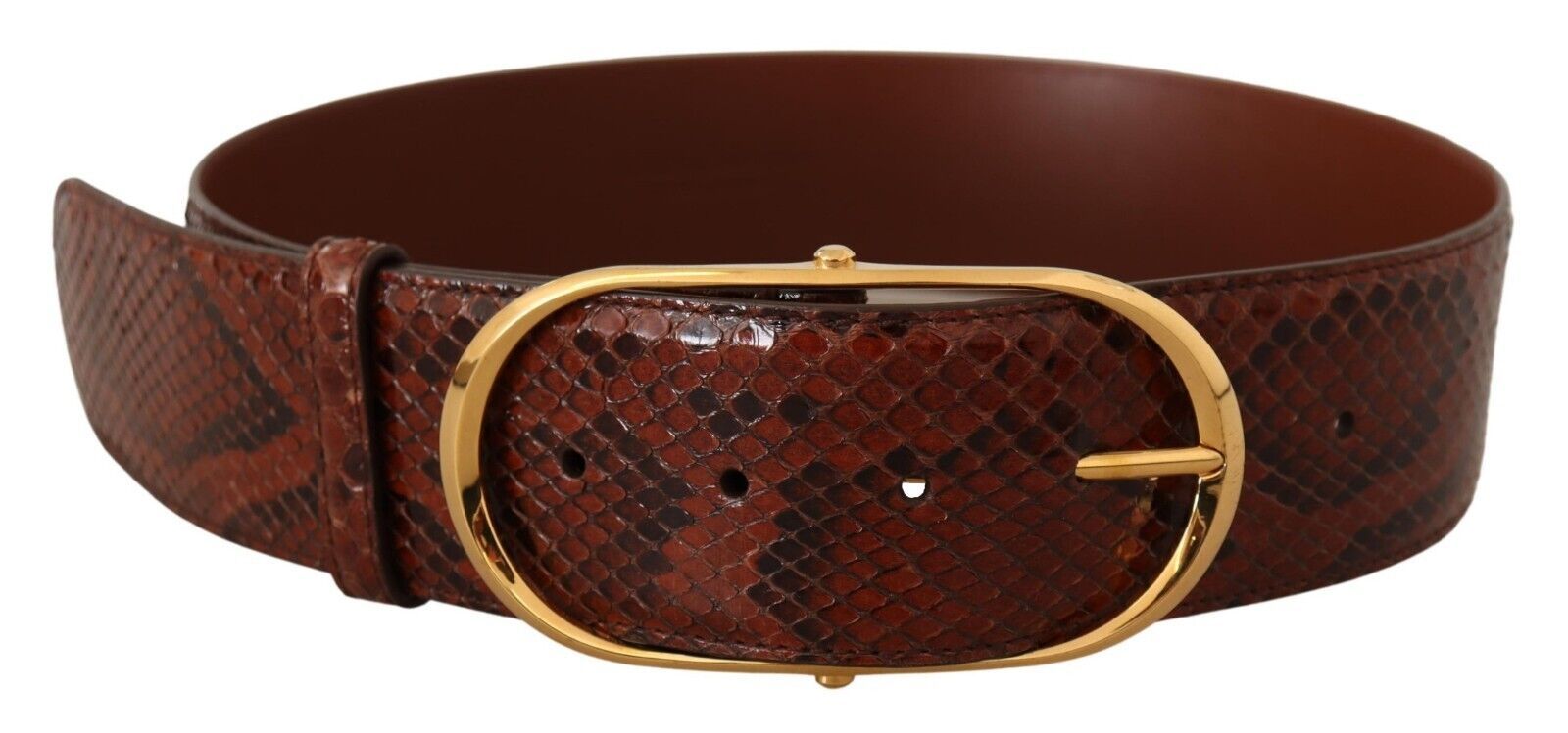 Dolce &amp; Gabbana Eleganter Python-Schlangenledergürtel