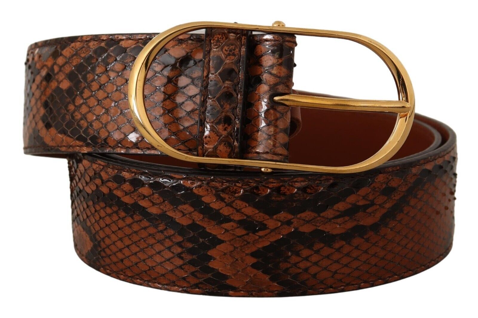 Dolce &amp; Gabbana Eleganter Ledergürtel mit goldener Schnalle