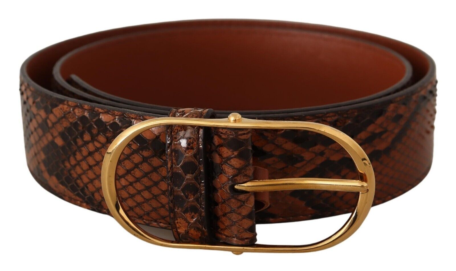 Dolce &amp; Gabbana Eleganter Ledergürtel mit goldener Schnalle